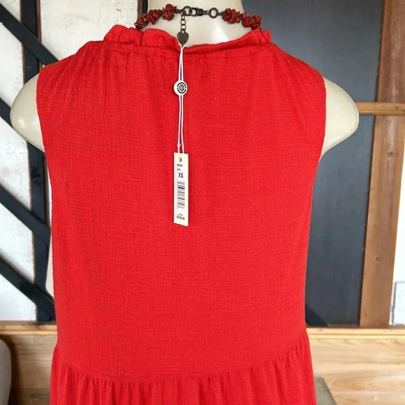 Max Studio Women's Sleeveless Casual Tiered Maxi Dress with Front Drawstring XS - Picture 7 of 9